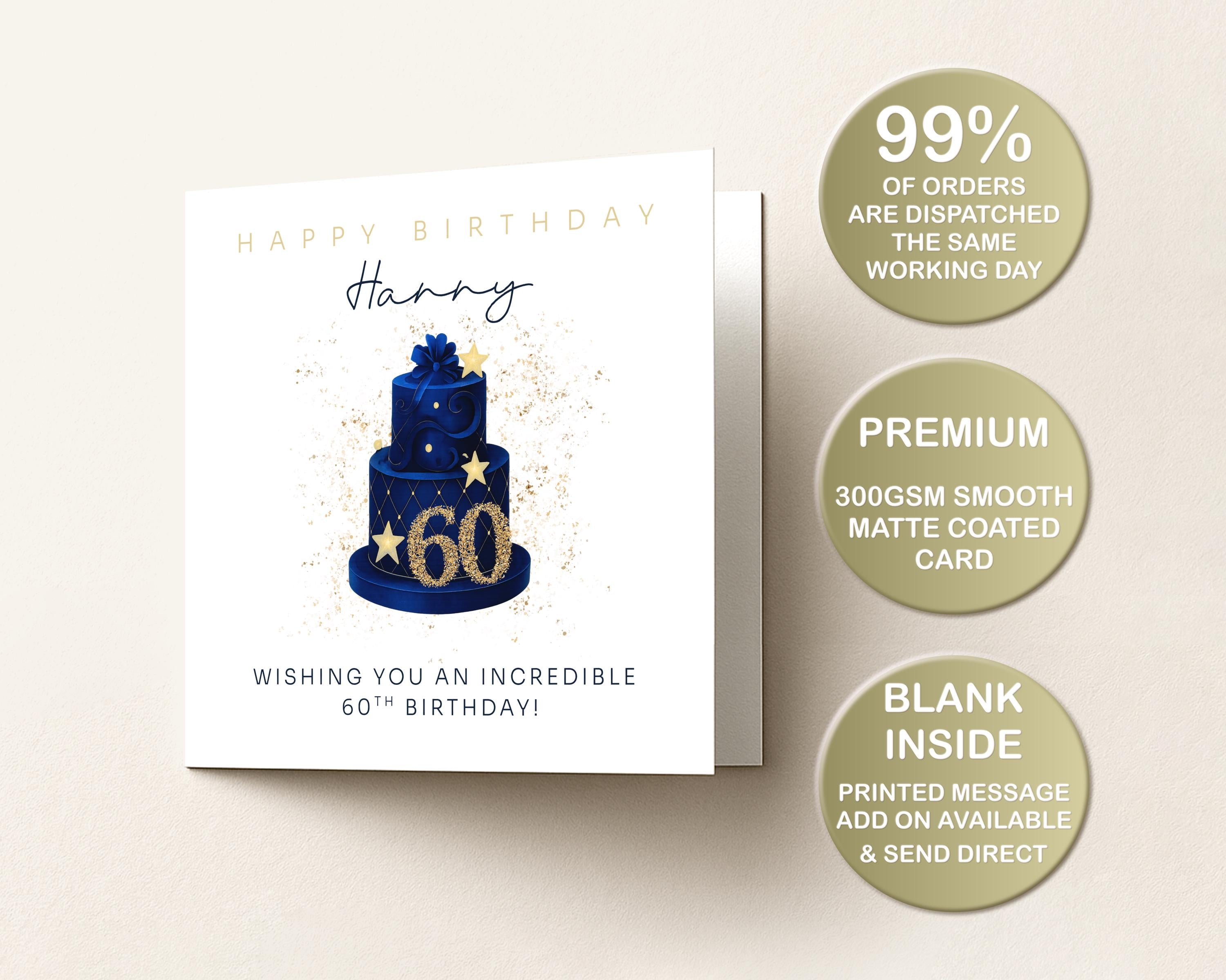 60th Birthday Card for Him | Dad Card | 60 Year Milestone Greeting | Husband | 1966 | Son-in-Law