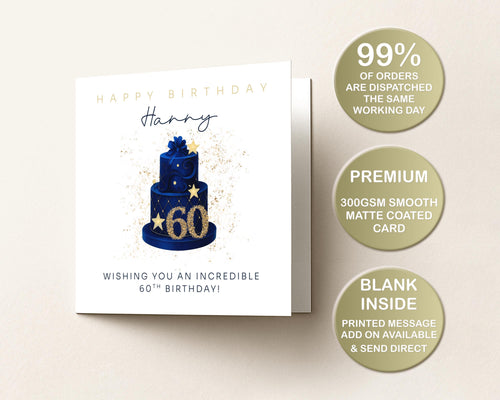 60th Birthday Card for Him | Dad Card | 60 Year Milestone Greeting | Husband | 1966 | Son-in-Law