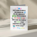 Encouragement Greetings Card | You’re Doing Just Fine | Supportive Mental Health Message just because