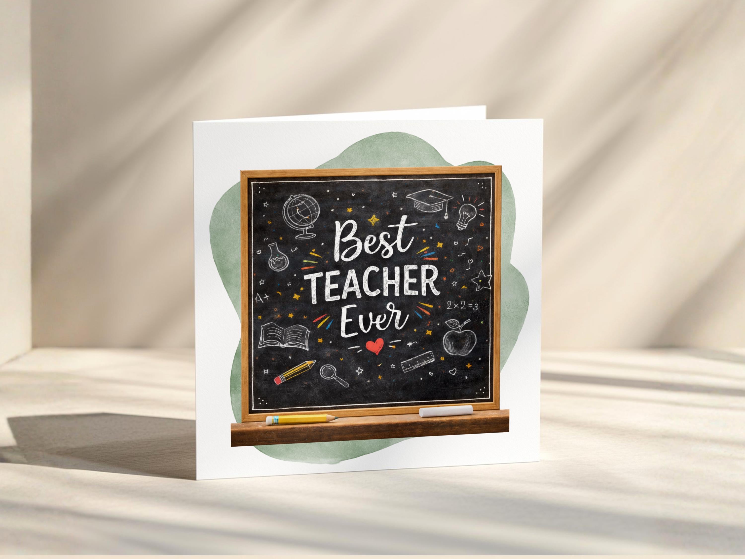 Thank You Card | Teacher Appreciation | Teaching Assistant End Of Term | Nursery School