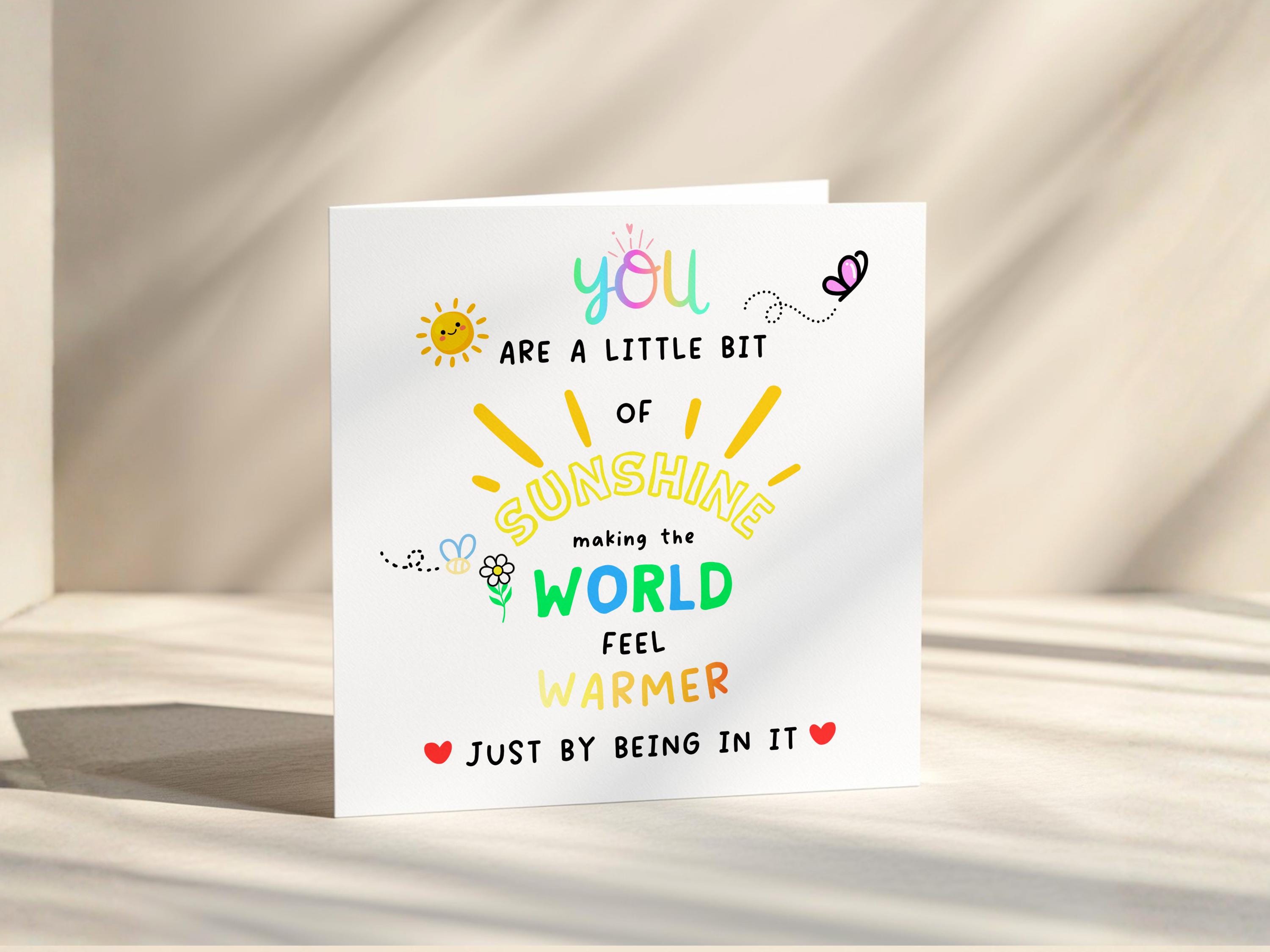 Just Because Card | Positive Message  | Encouragement Card | Thinking of You