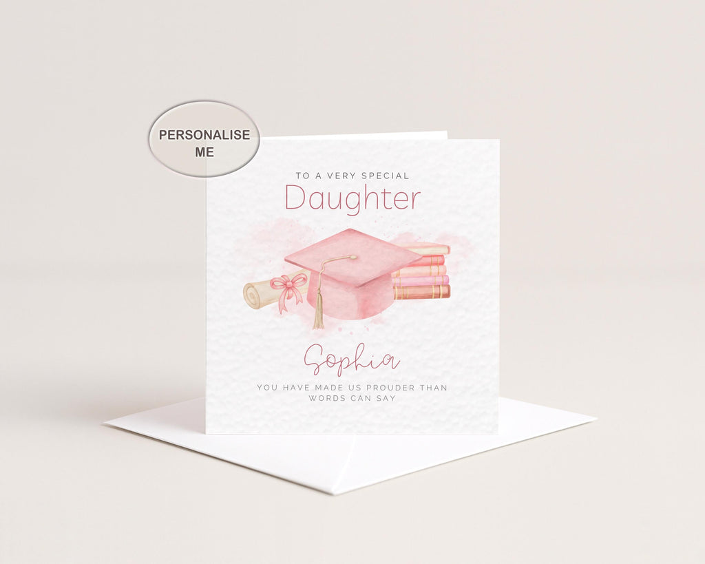 Personalised Graduation Card For Daughter, Granddaughter, Custom Name, University Degree, Congratulations, Proud Keepsake 2026