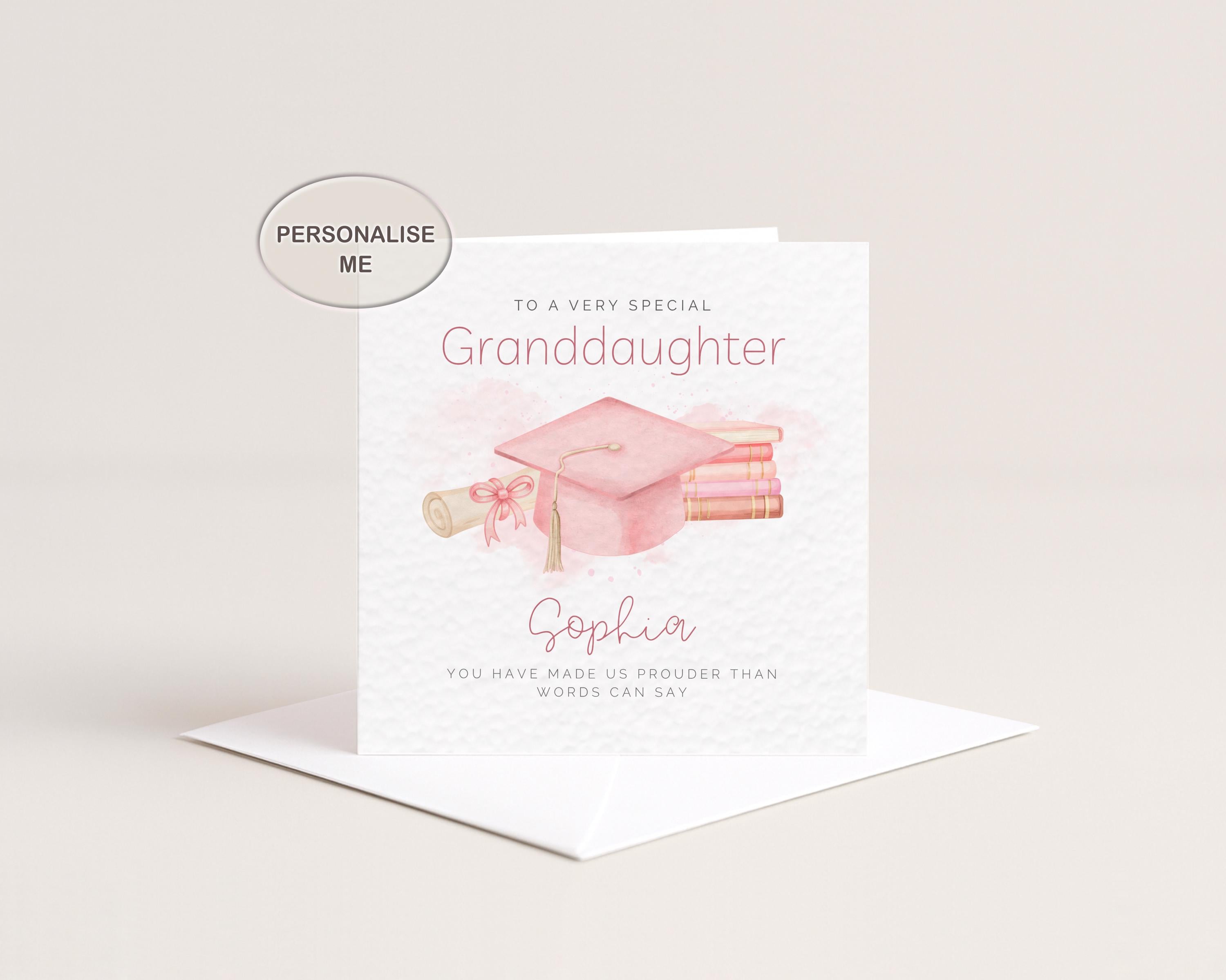 Personalised Graduation Card For Daughter, Granddaughter, Custom Name, University Degree, Congratulations, Proud Keepsake 2026