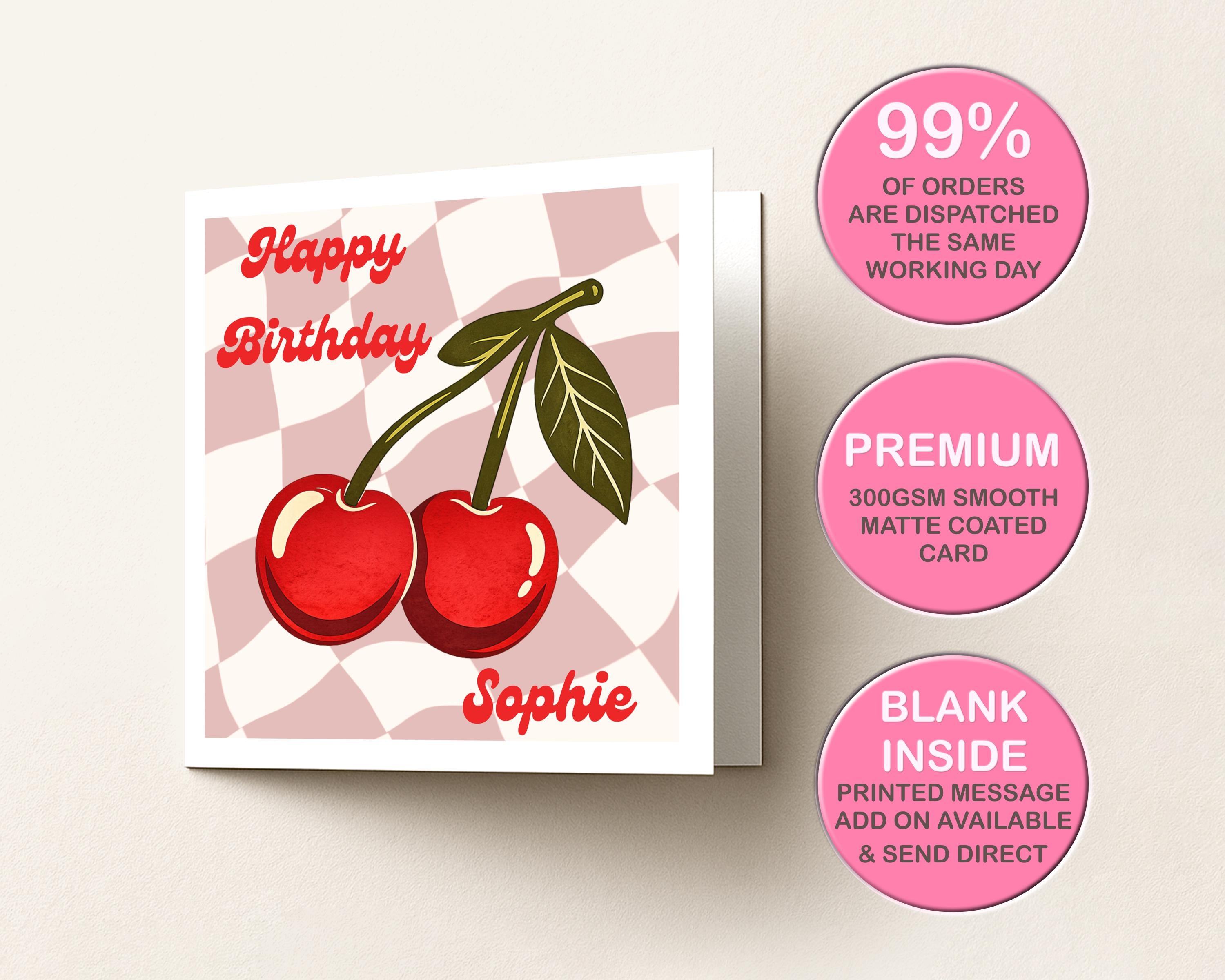Birthday Card for Her | Custom Name Retro Gift | Sisters Birthday | Personalised Gifts