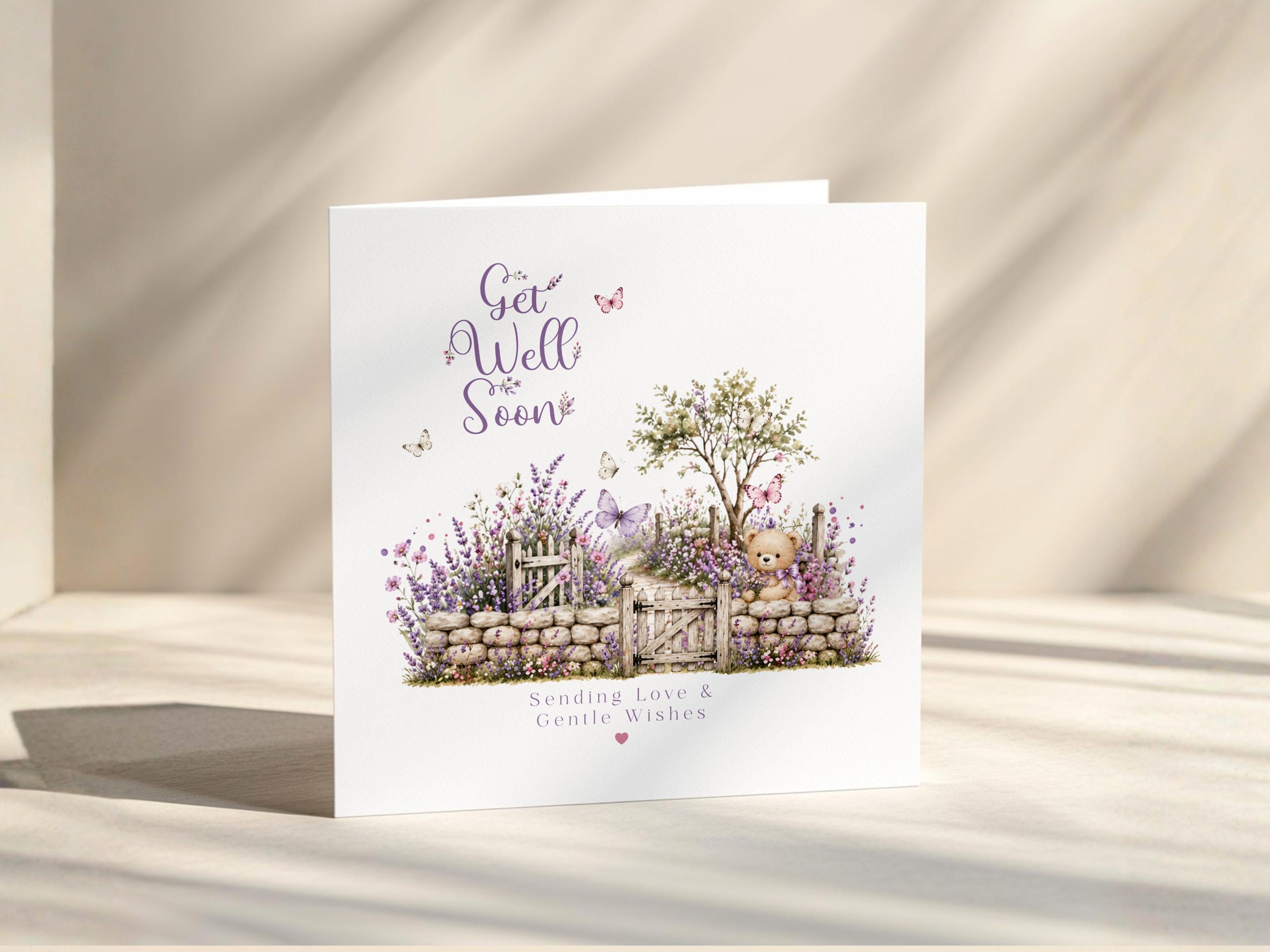 Get Well Soon Card | Thinking of You | Sending Love | Sympathy Greeting | Surgery Recovery Support