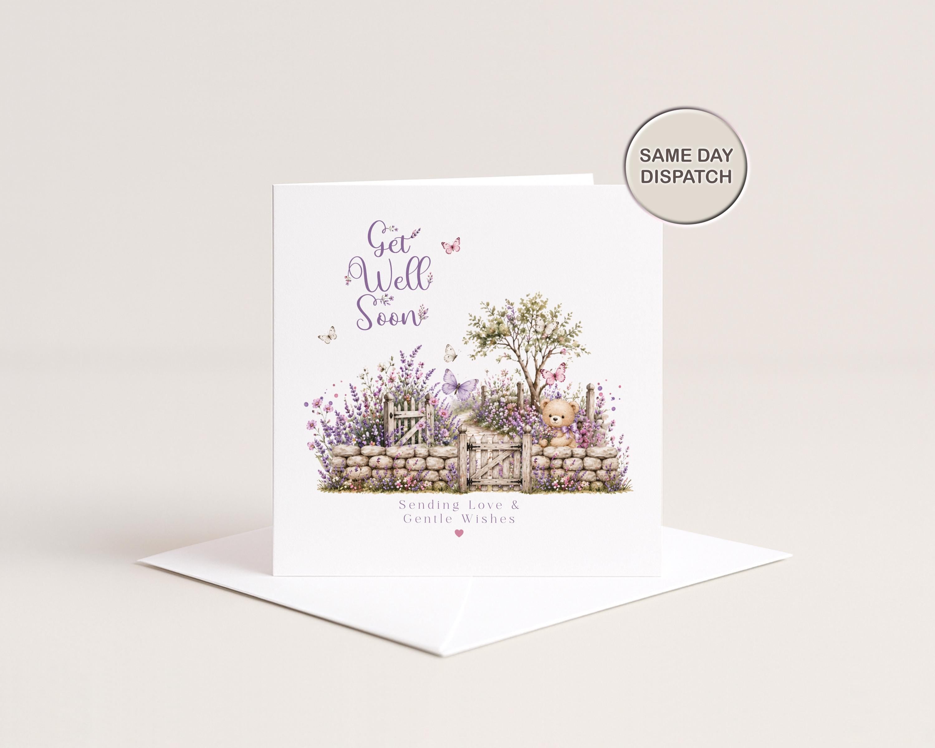 Get Well Soon Card | Thinking of You | Sending Love | Sympathy Greeting | Surgery Recovery Support