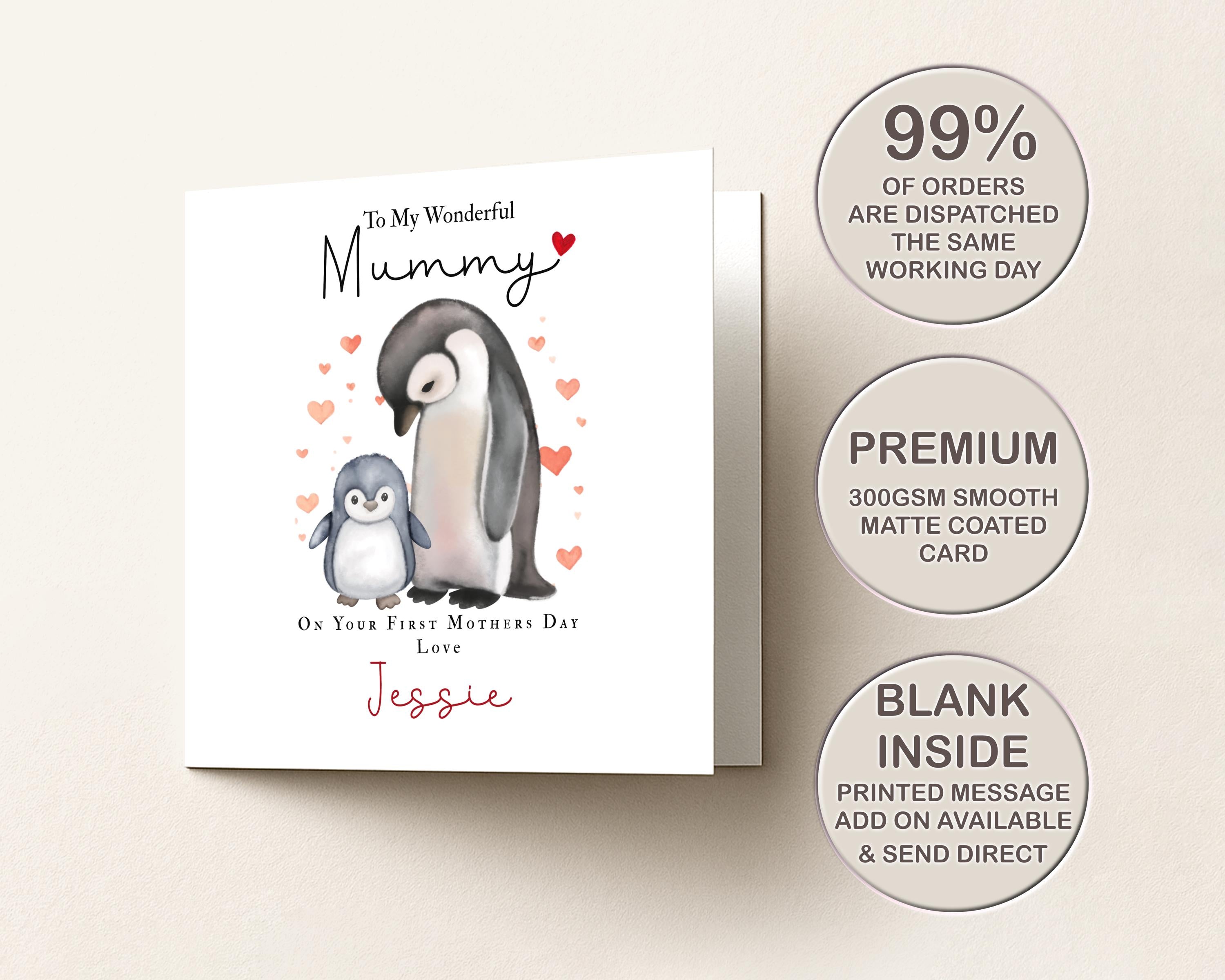 Personalised First Mother’s Day Card | Mummy From Baby Card | Custom Name