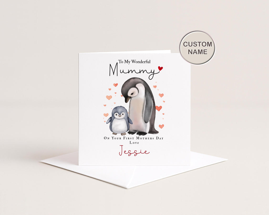 Personalised First Mother’s Day Card | Mummy From Baby Card | Custom Name