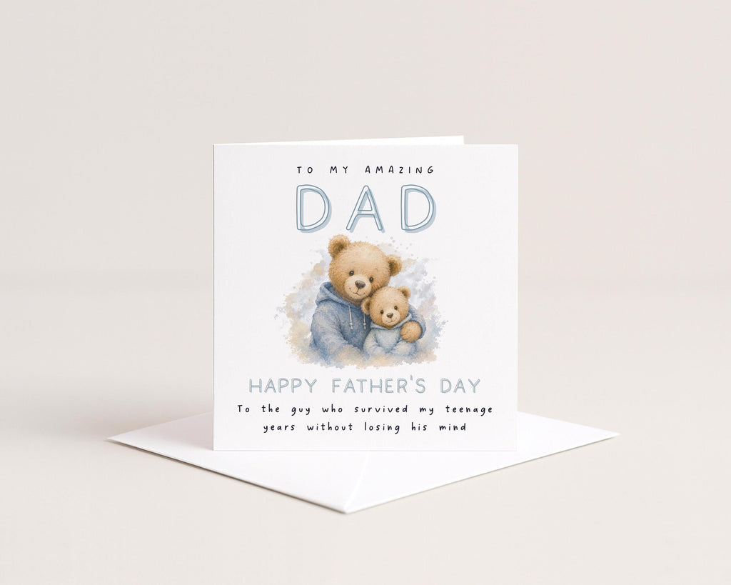 Father’s Day Card For Dad From Grown Up Daughter, Son: Funny Teenage Years, Humour