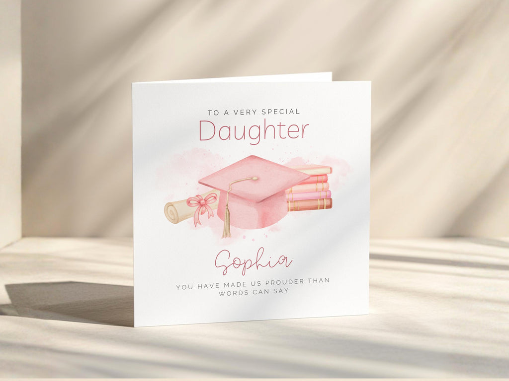 Personalised Graduation Card For Daughter, Granddaughter, Custom Name, University Degree, Congratulations, Proud Keepsake 2026