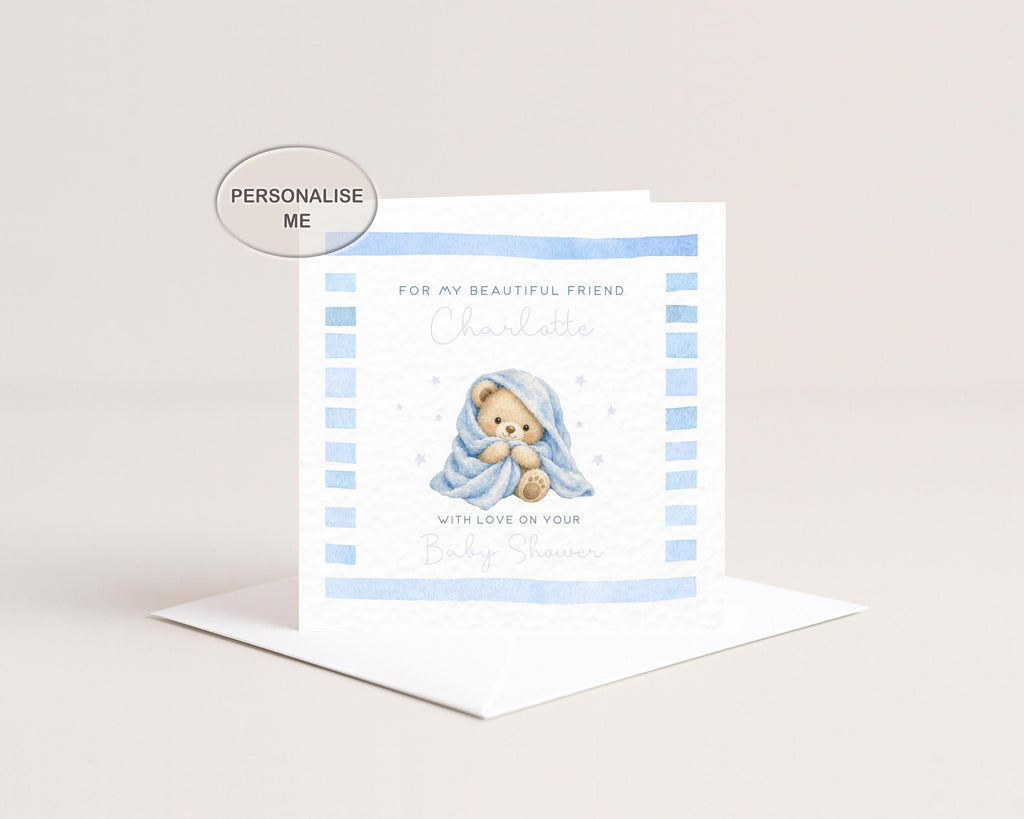 Baby Shower Card For Daughter, Granddaughter Or Friend: Personalised New Mum Keepsake With Name