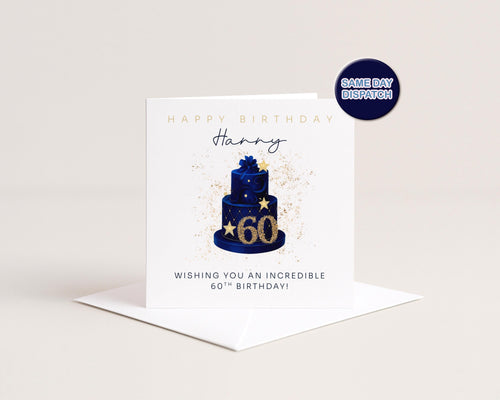 60th Birthday Card for Him | Dad Card | 60 Year Milestone Greeting | Husband | 1966 | Son-in-Law