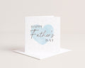 Father’s Day Card for Dad, Simple Blue Heart Design, Happy Father’s Day Greeting