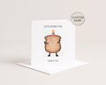 Funny Birthday Card for Friend | Little Toast Food Pun | Funny Bday Message | Siblings