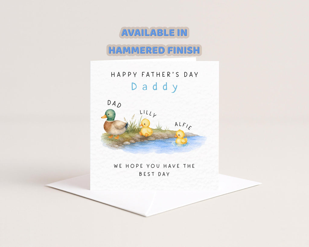 Personalised Father’s Day Card From Kids For Dad Or Daddy With Child Names