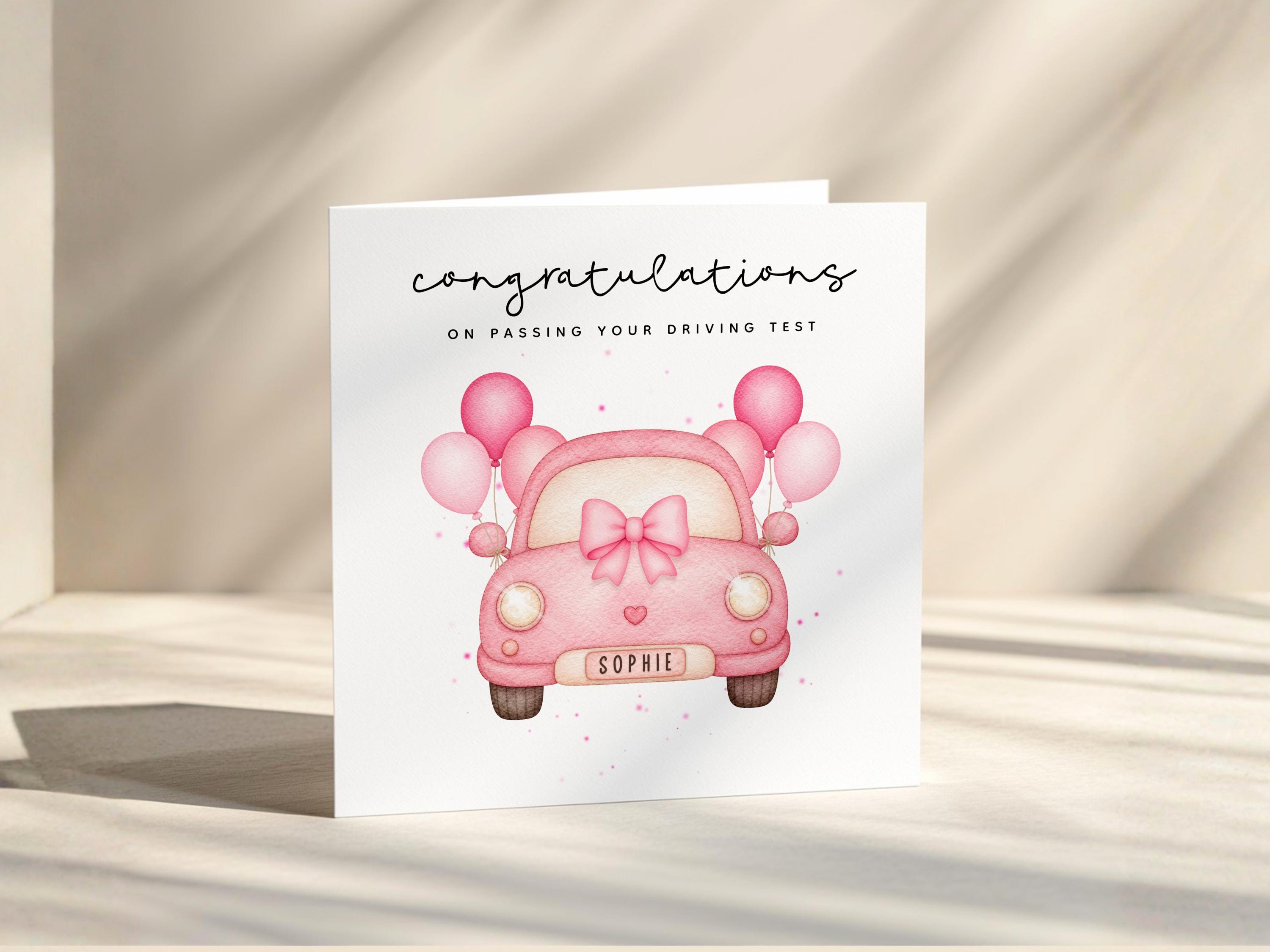 Passed Driving Test Pesonalised Card For Her, Congratulations On Passing Your Test, New Driver