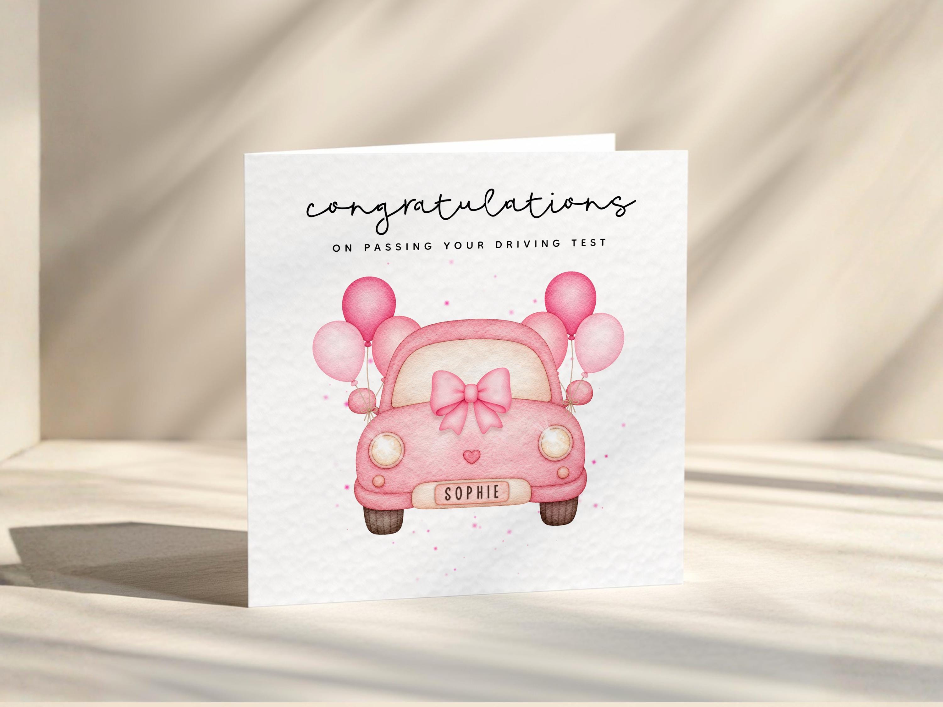 Passed Driving Test Pesonalised Card For Her, Congratulations On Passing Your Test, New Driver