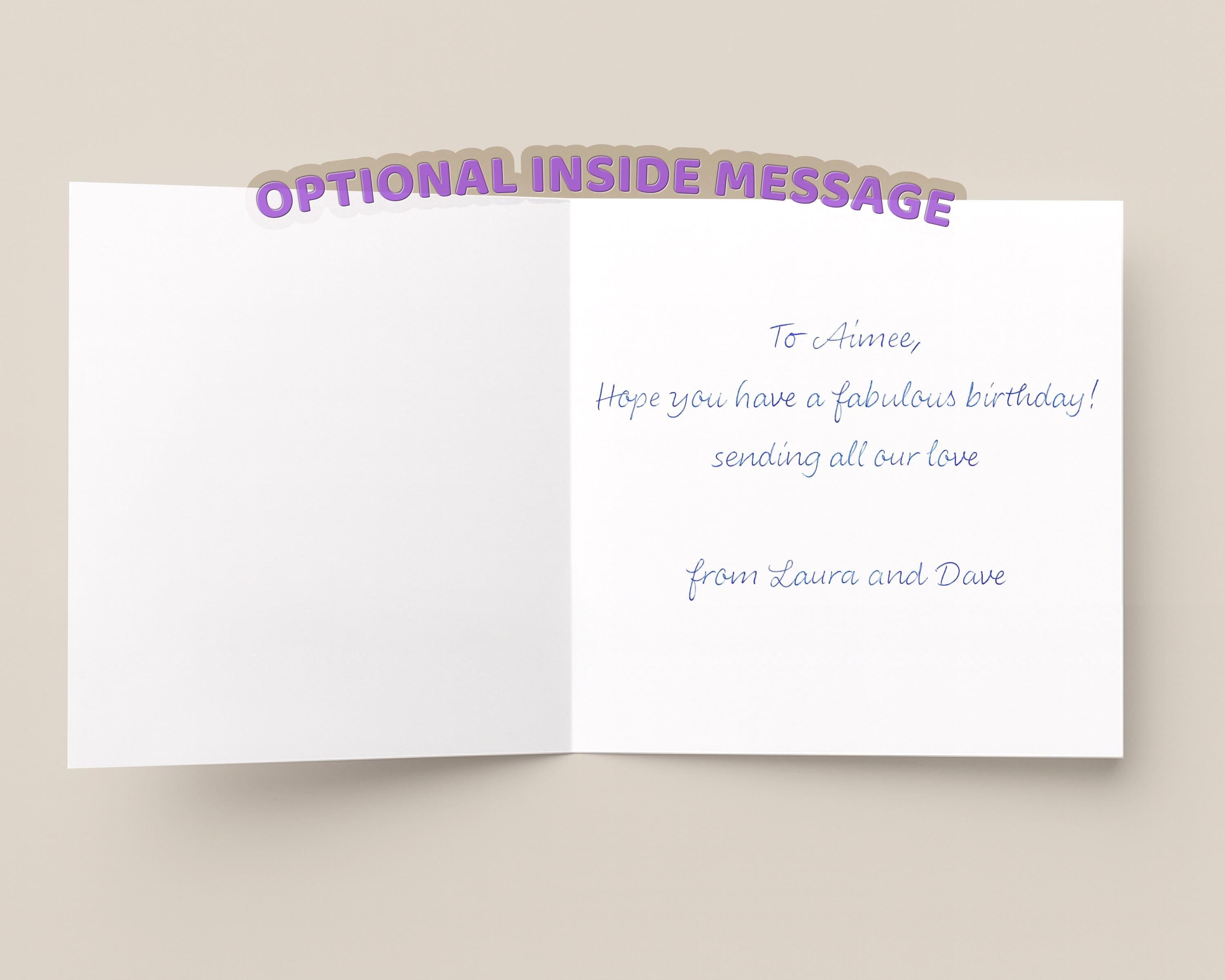 60th Birthday Card Personalised For Mum Nan Sister Friend With Custom Name Gold Foil
