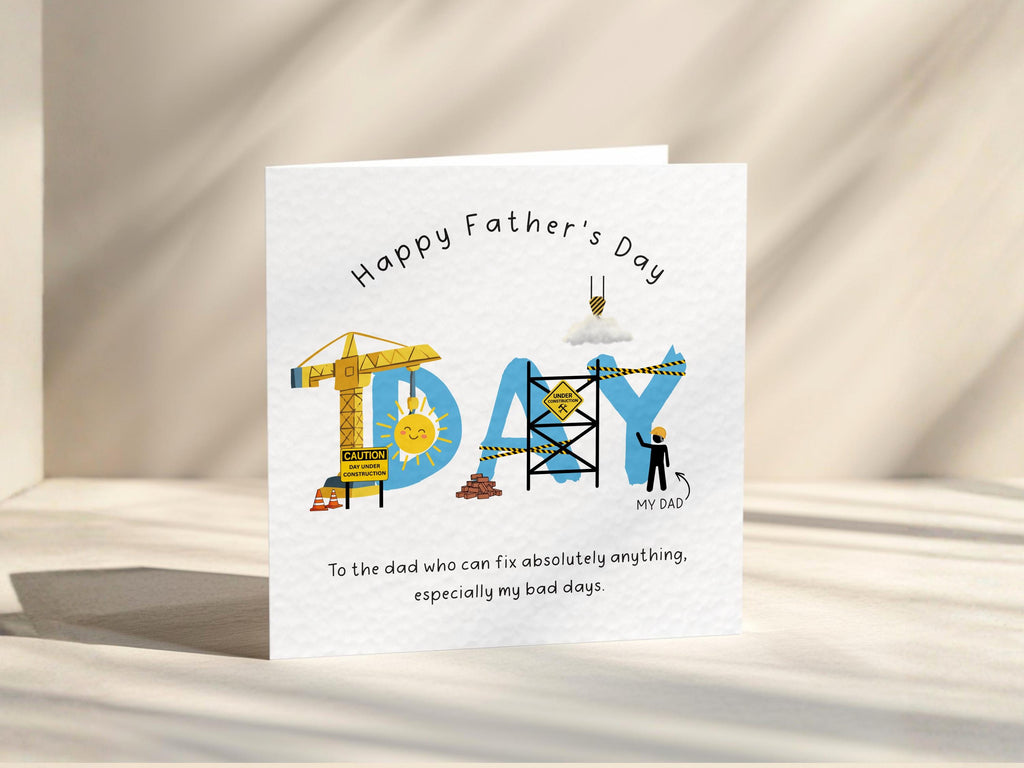 Father’s Day Card for Dad From Daughter or Son, DIY Tools Card Handyman