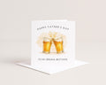 Father's Day Card: Beer Glasses for Dad, Mate – Adult Son/Daughter Gift
