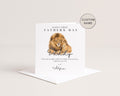 First Fathers Day Card for Dad Custom Name, New Daddy, Card from Baby Personalised