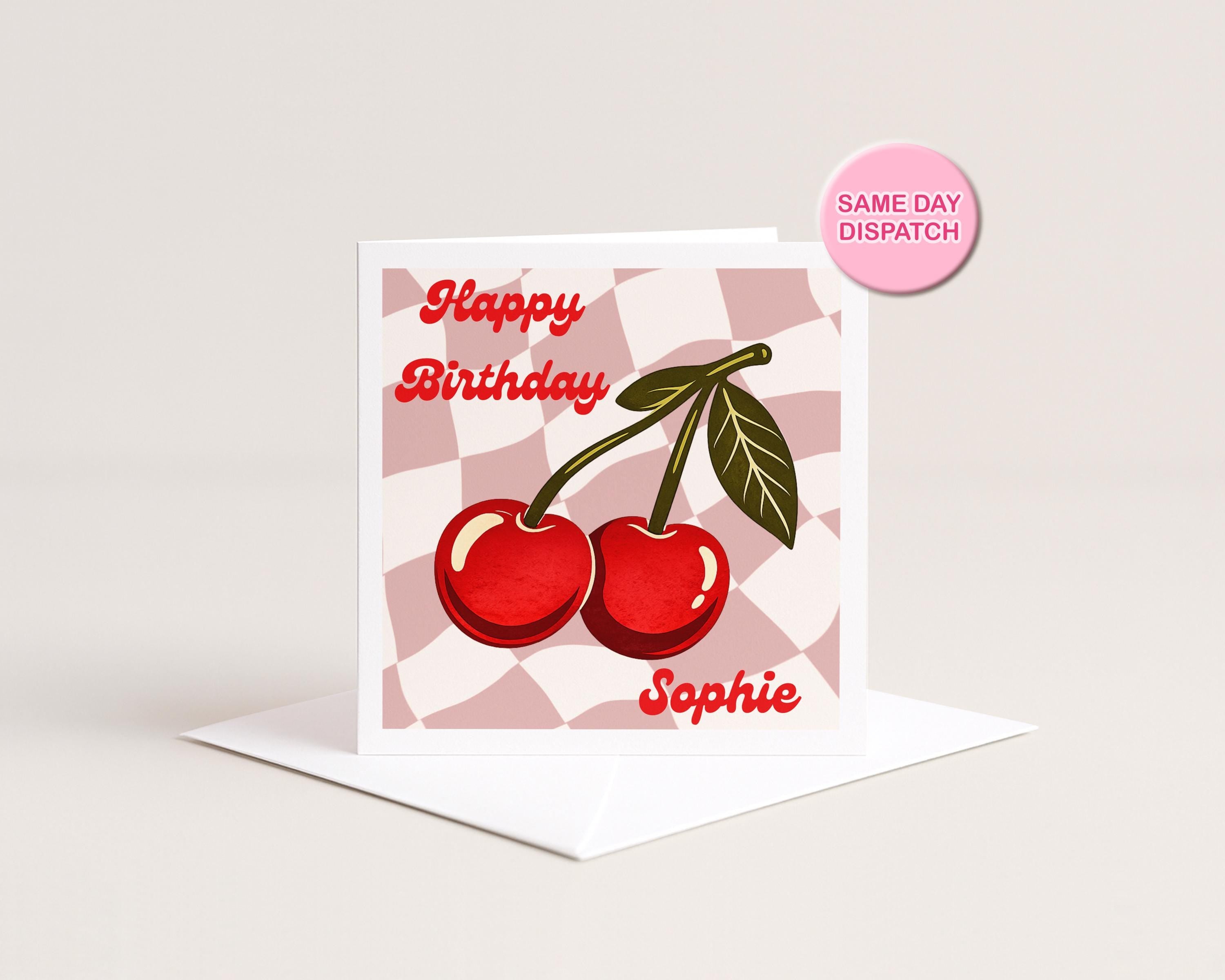 Birthday Card for Her | Custom Name Retro Gift | Sisters Birthday | Personalised Gifts