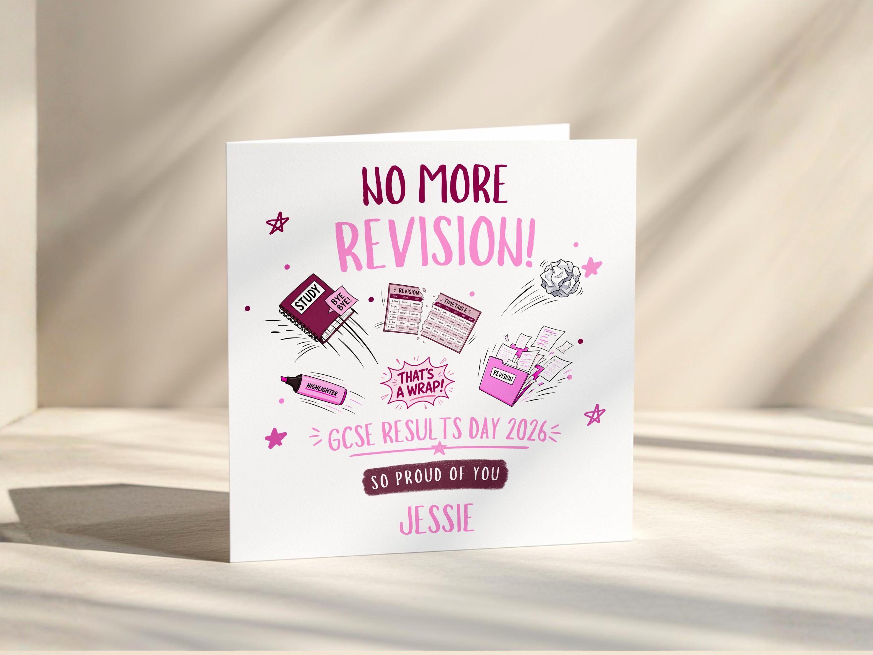 GCSE Results Day Card Personalised Year 11 Card For Son Daughter Well Done 2026