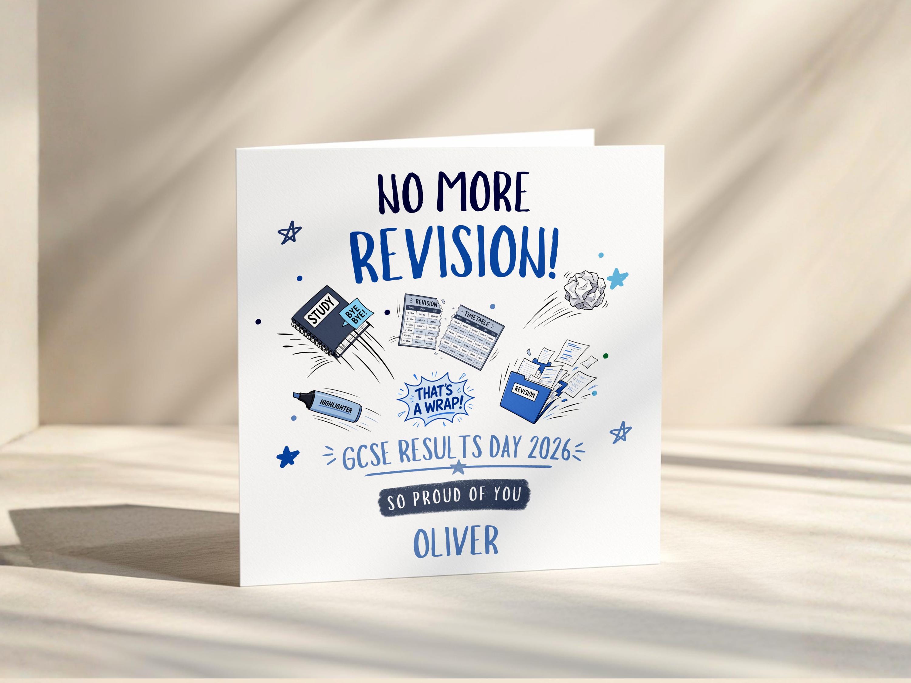 GCSE Results Day Card Personalised Year 11 Card For Son Daughter Well Done 2026