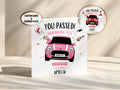 Driving Test Pass Card Personalised For New Driver With Name And Number Plate