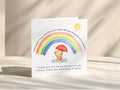 Thank You Card For Friend, Rainbow Support For Someone Who Brightens Hard Days