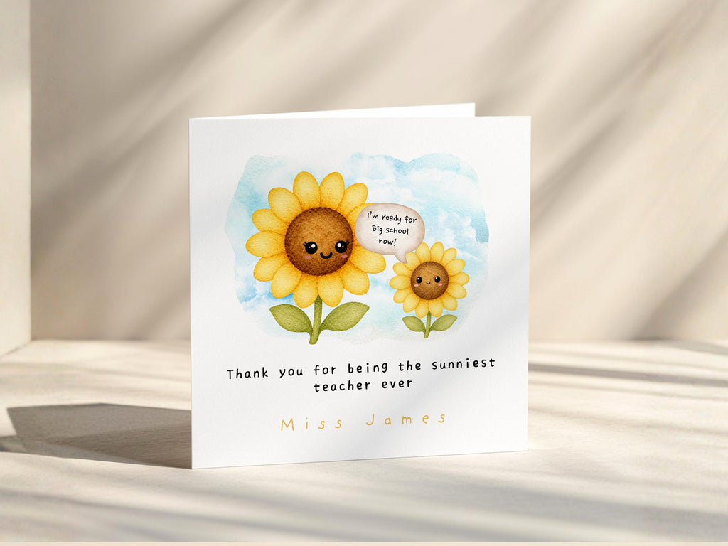 Thank You Card For Primary School Teacher, End Of Term Teaching Assistant, Nursery Staff,