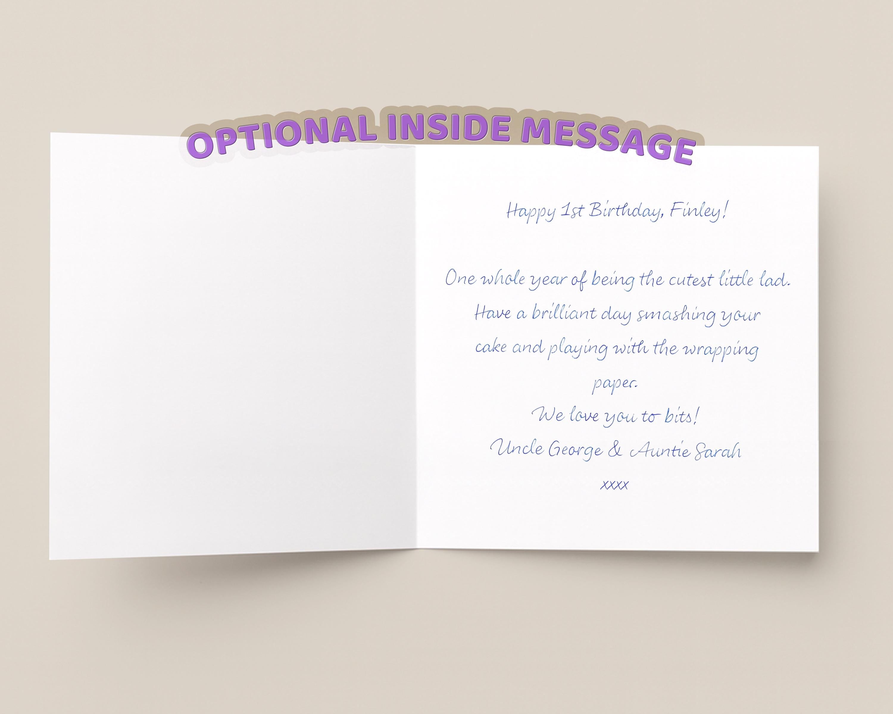 First Rodeo Personalised 1st Birthday Card For Baby Boy And Girl Cowgirl, Cowboy Teddy