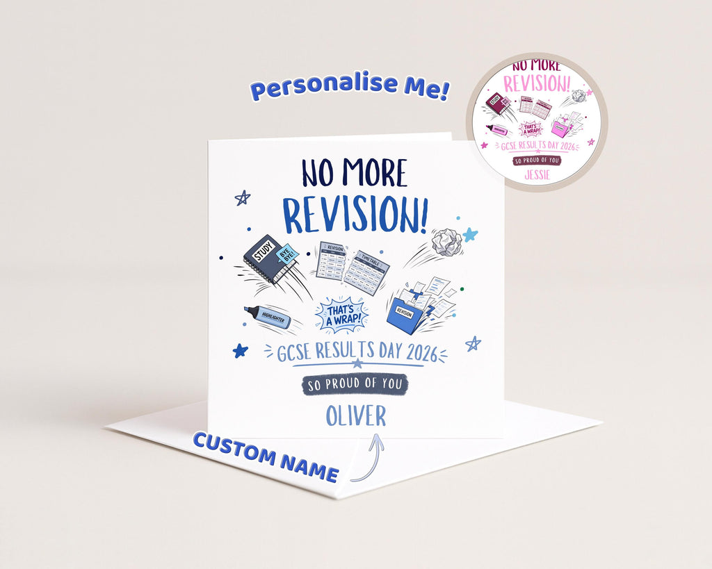 GCSE Results Day Card Personalised Year 11 Card For Son Daughter Well Done 2026