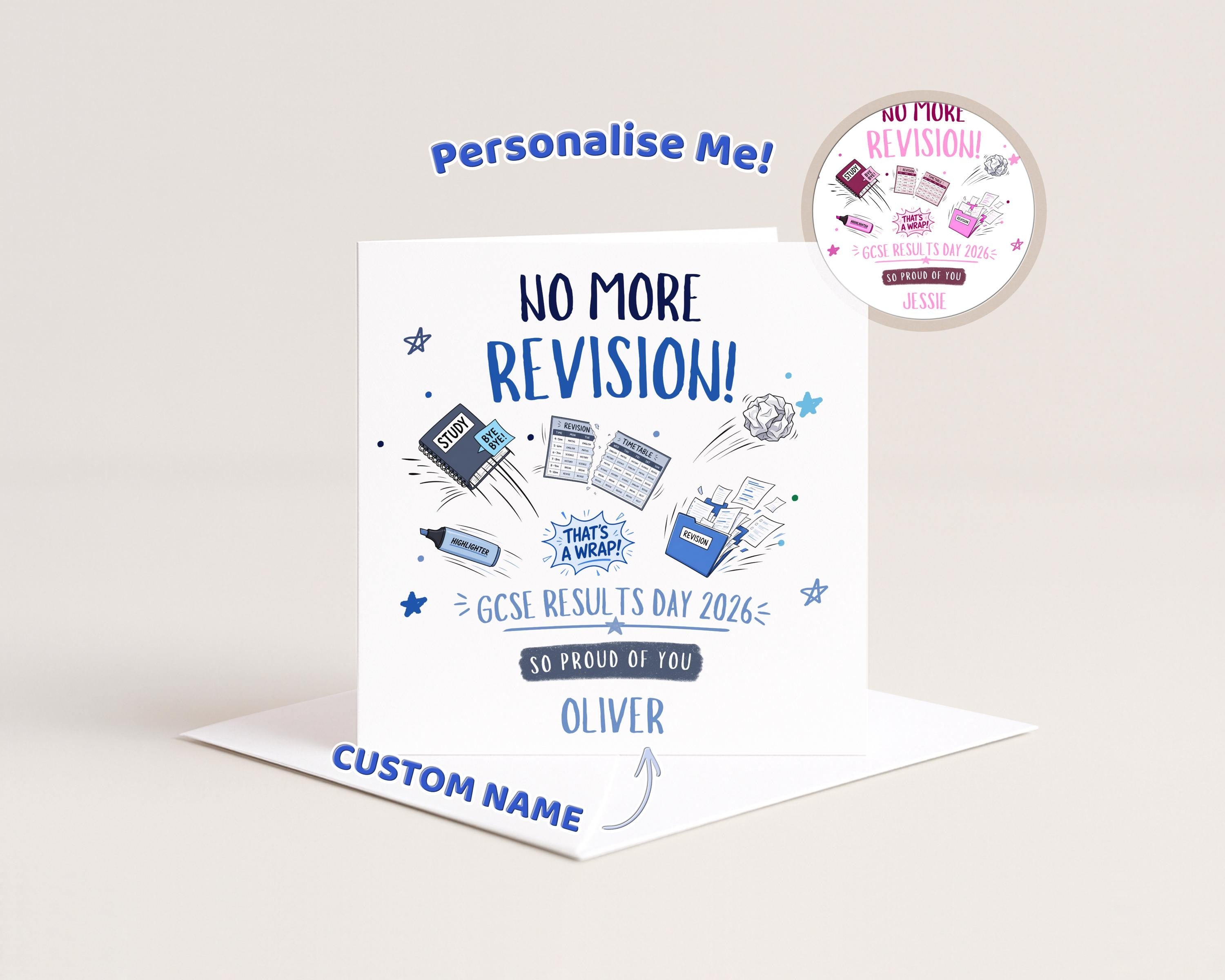 GCSE Results Day Card Personalised Year 11 Card For Son Daughter Well Done 2026