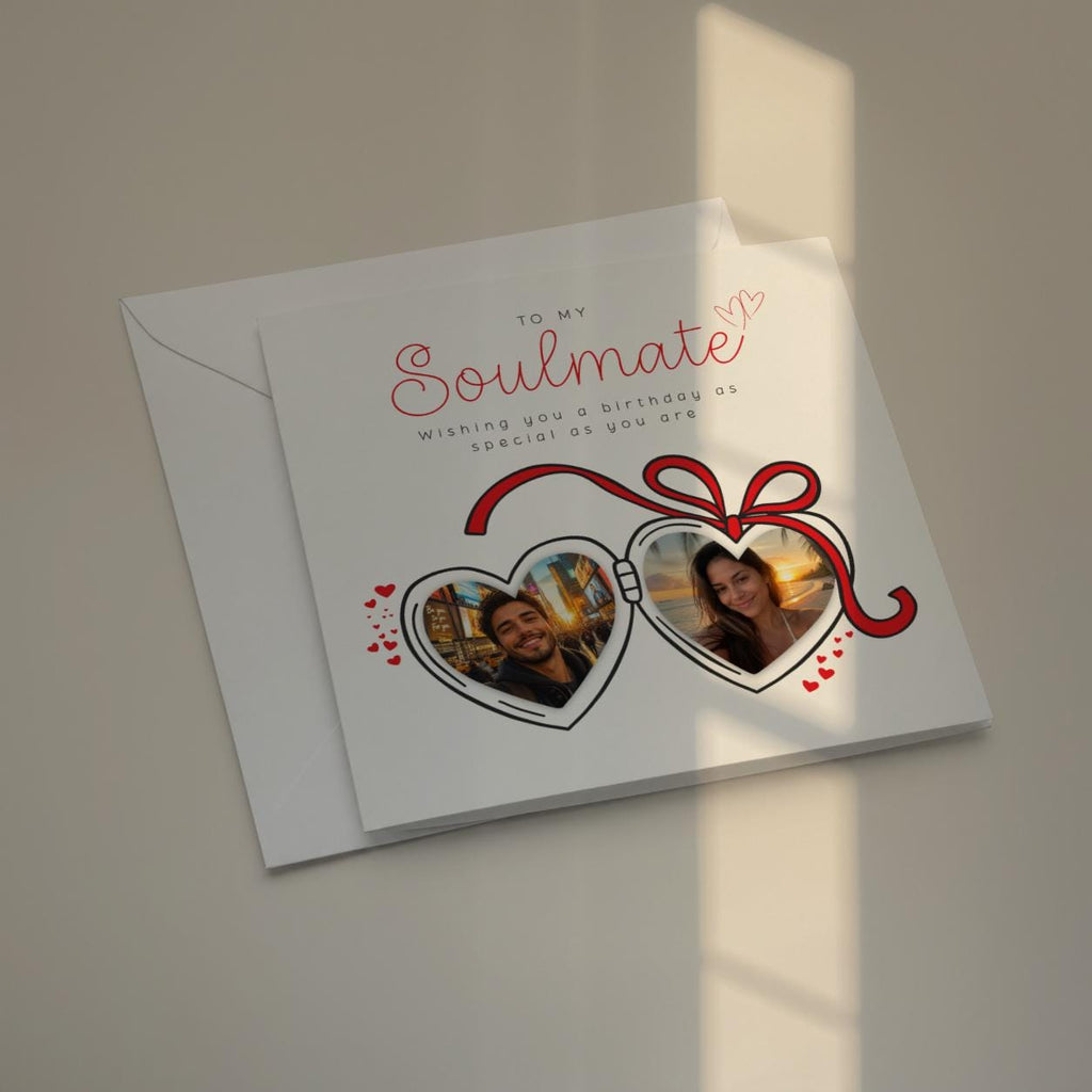 Personalised Photo Birthday Card For Husband, Wife, Boyfriend, Girlfriend Or Soulmate