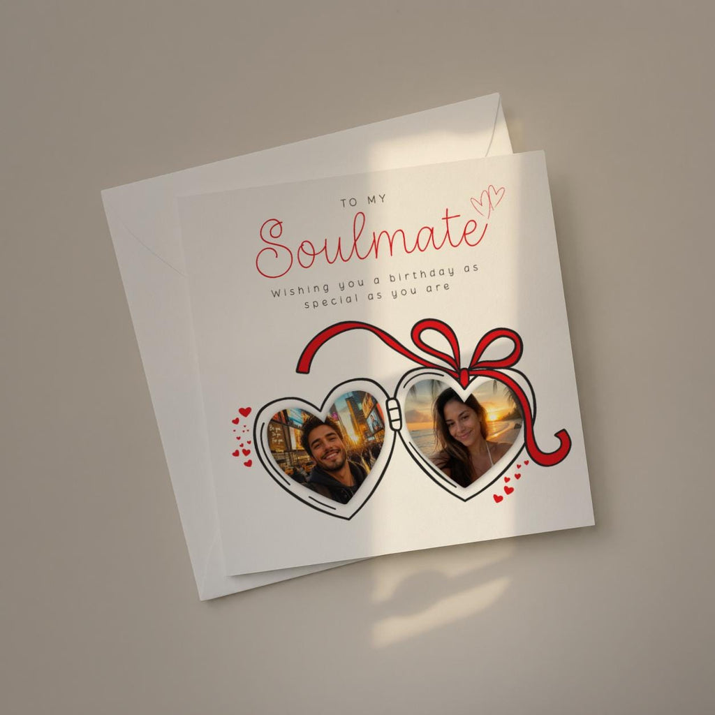 Personalised Photo Birthday Card For Husband, Wife, Boyfriend, Girlfriend Or Soulmate