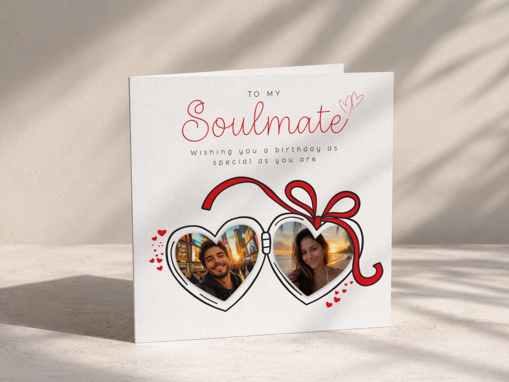 Personalised Photo Birthday Card For Husband, Wife, Boyfriend, Girlfriend Or Soulmate