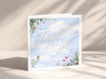 Thinking of You Card for Friend or Loved One, Soft Sky and Floral Design