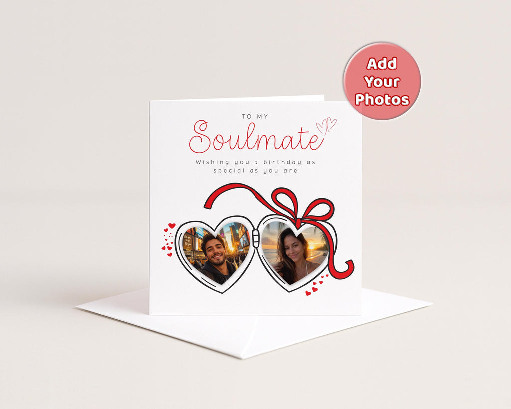 Personalised Photo Birthday Card For Husband, Wife, Boyfriend, Girlfriend Or Soulmate