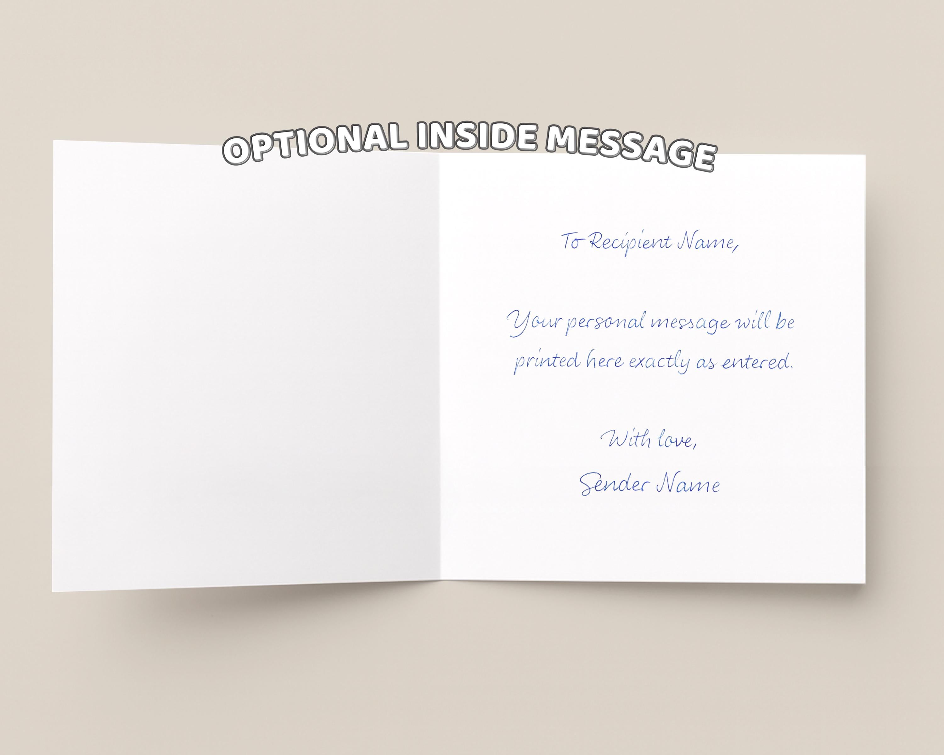 Personalised lemon cocktail birthday card for her with custom name, image 8
