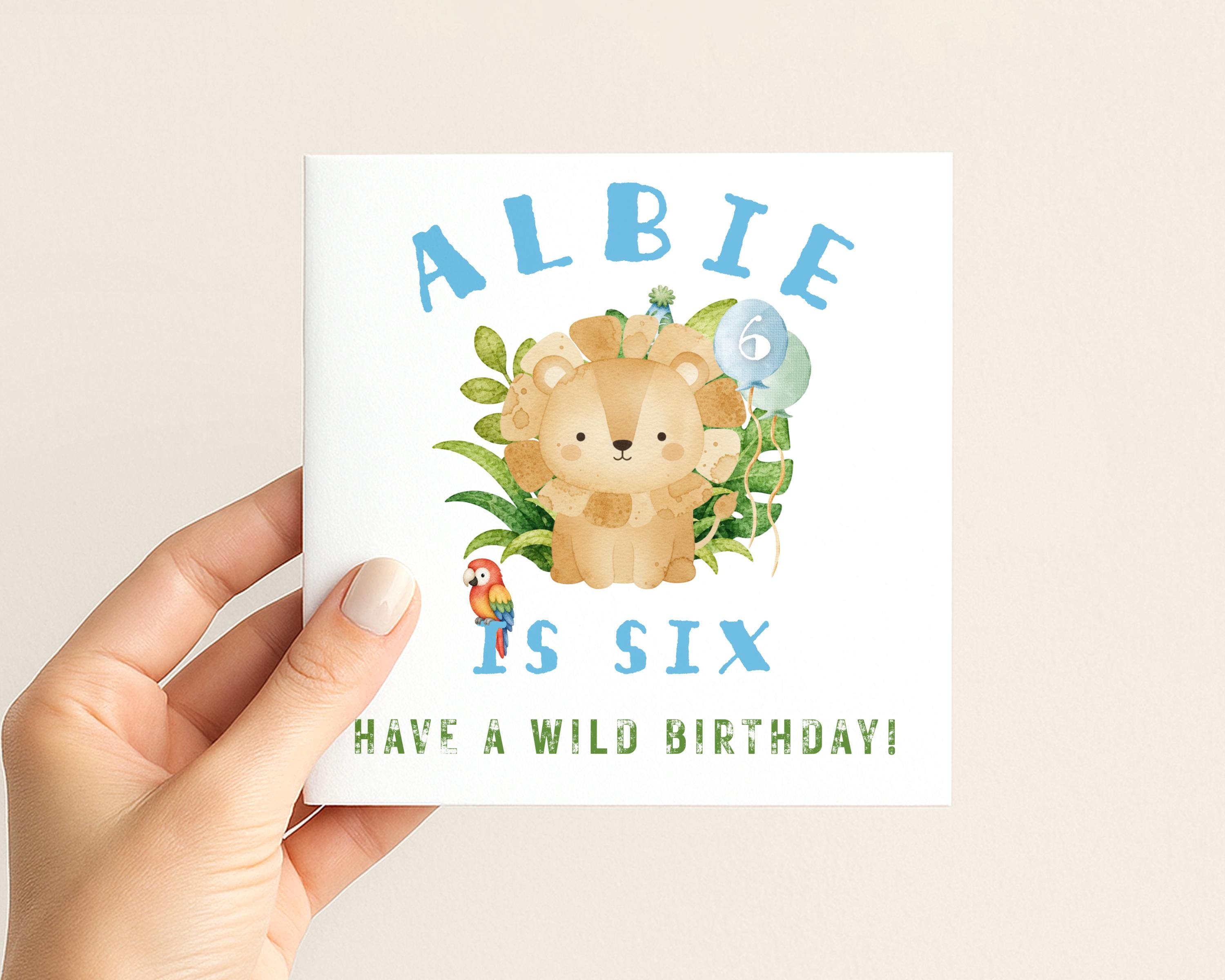 Personalised birthday card available in smooth matte or hammered card